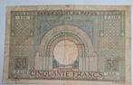 50 frank Marokko 1.3.1945 zeldzaam, Ophalen of Verzenden
