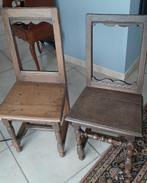 2 petites chaises en chêne, Huis en Inrichting, Stoelen, Twee, Gebruikt, Hout, Ophalen