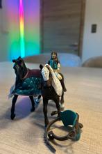 2 paarden + ruiter + dekentje + zadel €5, Enlèvement, Comme neuf