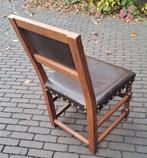 Vol eiken tafel, type kloostertafel + 6 bijhorende stoelen, Huis en Inrichting, Tafels | Eettafels, Ophalen, Gebruikt, Eikenhout