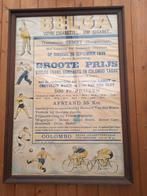 Antieke poster ingekaderd va wielerwedstrijd, Maison & Meubles, Accessoires pour la Maison | Tableaux à écrire & Proverbes, Comme neuf