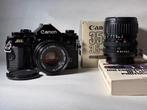 Reflex Canon A1 avec FD 50 mm F1.8 et 35-70 mm F3.5-4.5, Enlèvement ou Envoi, Utilisé, Reflex miroir, Canon
