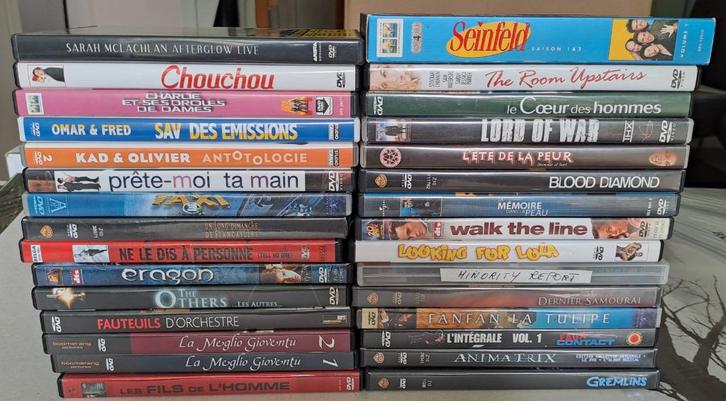 Lot de 27 DVD, Cd's en Dvd's, Dvd's | Actie, Gebruikt, Overige genres, Alle leeftijden, Ophalen of Verzenden