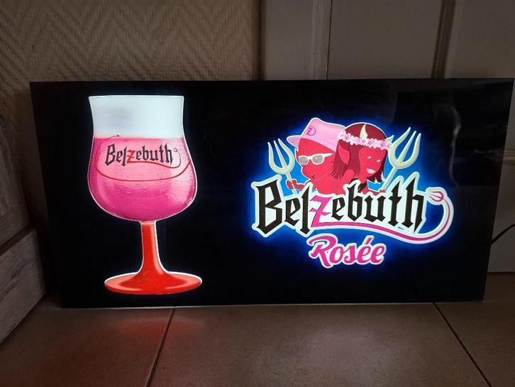 Lichtreclame Belzebuth bier, Verzamelen, Merken en Reclamevoorwerpen, Nieuw, Lichtbak of (neon) lamp, Ophalen of Verzenden