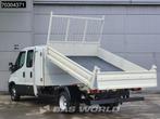 Iveco Daily 35C14 Dubbel Cabine Open Laadbak met Kist Dubbel, Auto's, Stof, Gebruikt, Euro 6, Iveco