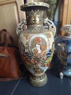 Imposante keramische Satsuma vaas, c.1920, Antiquités & Art, Antiquités | Céramique & Poterie, Enlèvement ou Envoi