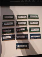 Lot 12 barrettes de 2gb ddr3 laptop, 2 GB, Utilisé, Laptop, DDR3