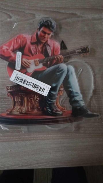 Elvis 2D beeldje met staander (nieuw)  beschikbaar voor biedingen