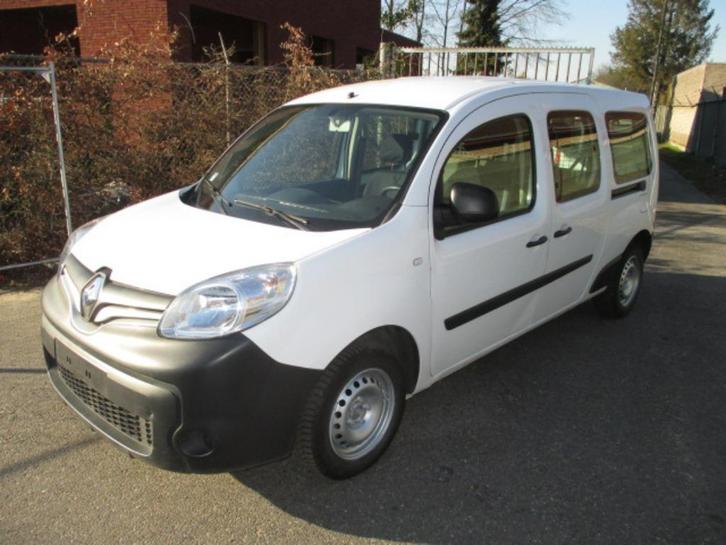 RENAULT KANGOO1.5DCI MAXI DUBBEL CABINE5PL EURO6 10750€exbtw, Auto's, Bestelwagens en Lichte vracht, Bedrijf, Te koop, ABS, Airbags