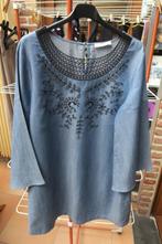 Kleedje denim broderie hals LuckyLu mt 40 (it44), Kleding | Dames, Maat 38/40 (M), Blauw, LuckyLu, Ophalen of Verzenden