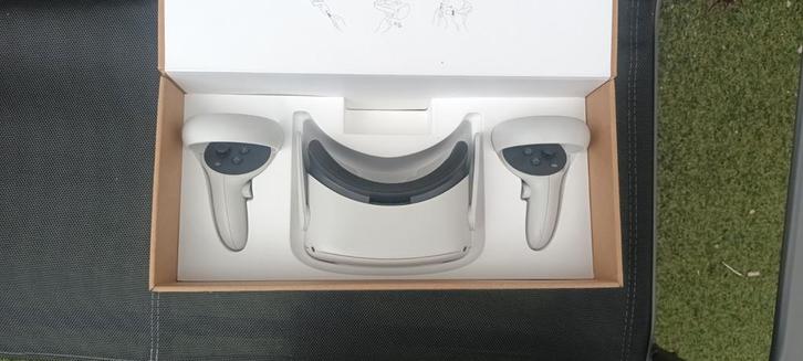 Meta quest 2 bekijk beschrijving (belangerijk), Games en Spelcomputers, Virtual Reality, Zo goed als nieuw, Pc, Controller, Ophalen of Verzenden