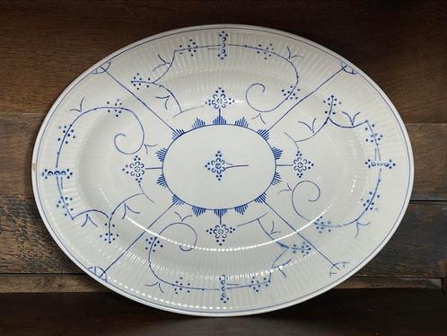 Grote ovalen schotel BOCH Frères La Louvière Copenhague Saks, Antiek en Kunst, Antiek | Servies los, Ophalen of Verzenden