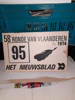 Ronde Van Vlaanderen 1974 ( Volgersbord ) , 40 cm x 25 cm ., Gebruikt, Ophalen of Verzenden