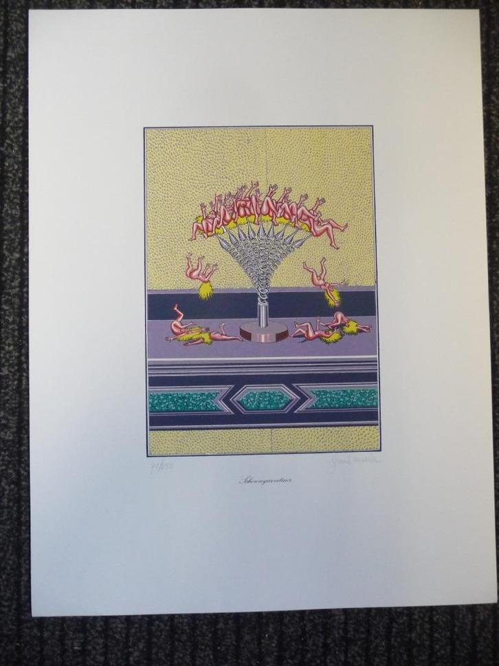 FRANK MAIEU, MOOIE LITHO, ORIGINEEL GESIGNEERD, Antiek en Kunst, Kunst | Litho's en Zeefdrukken, Ophalen of Verzenden