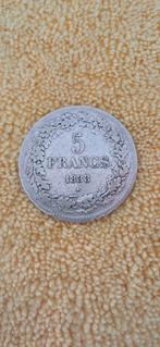 5 frank - Leopold I - 1833, Verzenden, Zilver, Losse munt