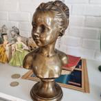 Joli buste en bronze signé Houdon en bon état, Antiquités & Art, Antiquités | Bronze & Cuivre, Bronze, Enlèvement ou Envoi