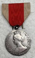 Medaille WO1 Nat. Comite Hulp & Voeding, 14-19, Zilveren Med, Verzamelen, Ophalen of Verzenden, Landmacht, Lintje, Medaille of Wings