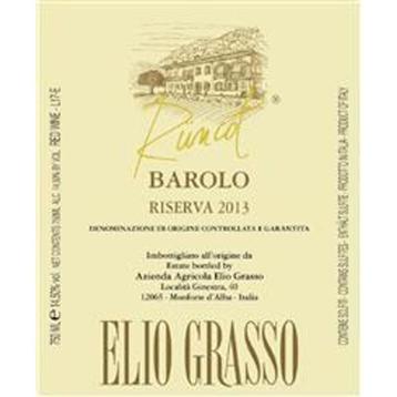 Barolo Elio Grasso Runcot Riserva 2015 - RP 97 beschikbaar voor biedingen