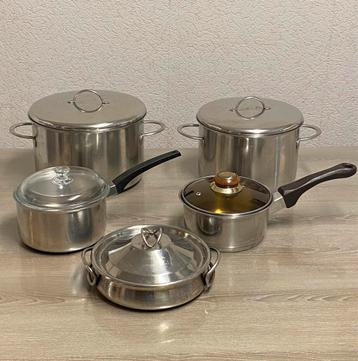 Casseroles en inox, prijs à partir de 10€/stuk beschikbaar voor biedingen