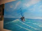 Schilderij Schip verloren op zee, Ophalen