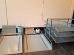 Bureau accessoires in zilver/metaalkleur, Ophalen, Gebruikt