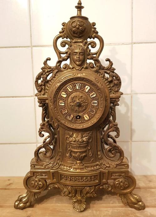 Oude bronzen klok om te restaureren Horloge, Antiek en Kunst, Antiek | Klokken, Ophalen