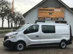 Renault Trafic 1.6 dCi 85 kW Airco Dubbel Cabine Trekhaak, Auto's, Voorwielaandrijving, Euro 5, Stof, Zwart