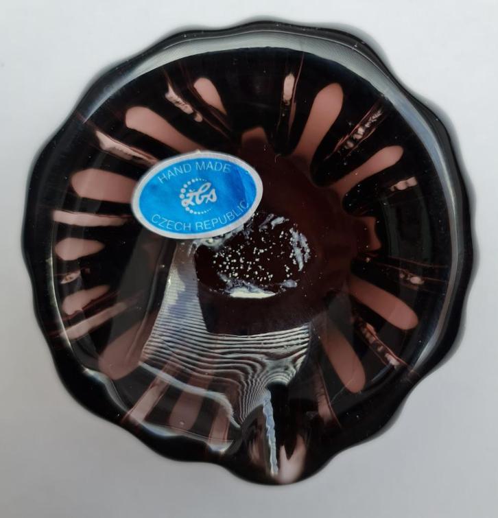 Asbak Czech Republic - hand made, Antiek en Kunst, Antiek | Glaswerk en Kristal, Ophalen of Verzenden