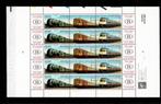 EUROPA BELGIË 2001 TREINEN 1 BL X 15 POSTZEGELS POSTFRIS, Ophalen of Verzenden, Postfris, Treinen, Postfris