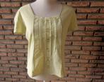 100 -blouse femme t.40 jaune - affinités -, Comme neuf, Jaune, Taille 38/40 (M), Affinités