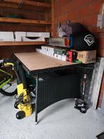 Nieuwe tuintafel met zwarte glazen blad, Ophalen, Nieuw