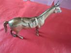 Vintage messing paardenfiguur - hgt:23 cm x lgt:28 cm, Ophalen of Verzenden