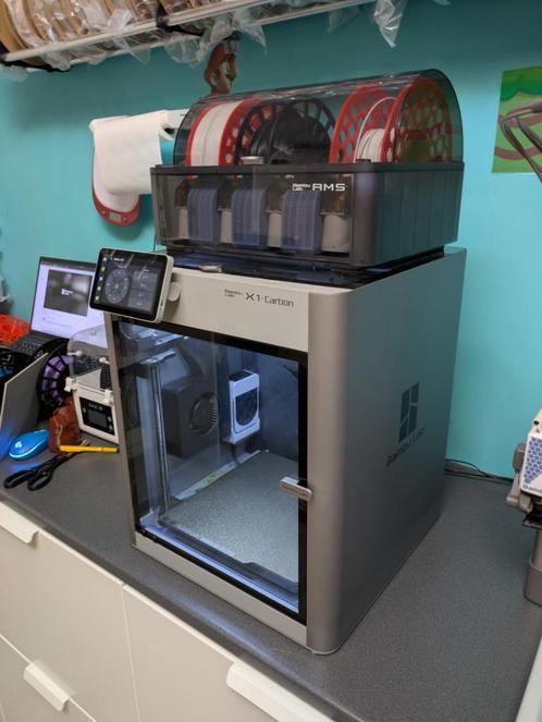 Bambulab X1C met heated chamber, Computers en Software, 3D Printers, Gebruikt, Ingebouwde Wi-Fi, Ophalen