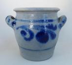 gres potje met 2 oren 1 L hoogte 13,5 cm, Tuin en Terras, Overige materialen, Gebruikt, Rond, Tuin