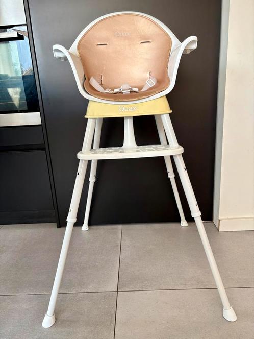 Eetstoel Quax Ultimo 3, Kinderen en Baby's, Kinderstoelen, Gebruikt, Meegroeistoel, Aanschuifbaar, Afneembaar eetblad, Gordel(s)