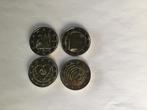 4 x 2 euromunten unc, Ophalen of Verzenden, 2 euro, Losse munt