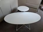 Witte salontafelset, Huis en Inrichting, Tafels | Salontafels, Ophalen, Gebruikt, 100 tot 150 cm, 50 tot 75 cm