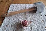 Italiaanse vintage vleeshamer metaal met houten steel, Antiek en Kunst, Ophalen of Verzenden