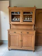 Antieke buffetkast in pitch pine, Overige materialen, Gebruikt, 100 tot 150 cm, 200 cm of meer