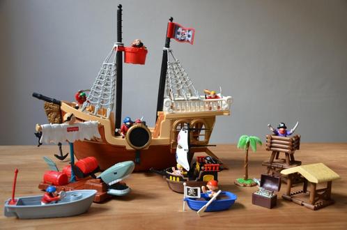 FISHER PRICE VINTAGE PIRATENSCHIP 1994 + EXTRA TOEBEHOREN, Kinderen en Baby's, Speelgoed | Fisher-Price, Ophalen