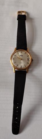 Vintage horloge heren, Handtassen en Accessoires, Horloges | Heren, Ophalen of Verzenden, Gebruikt, Polshorloge, Leer