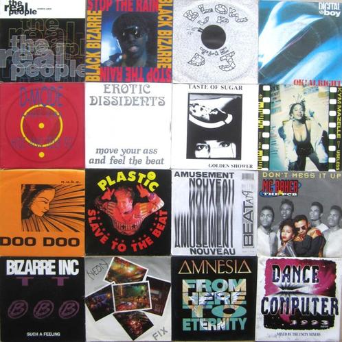 Lot van 16  House/Dance/Indie vinyls singles 1980s/1990s, Cd's en Dvd's, Vinyl Singles, Gebruikt, Single, Dance, 7 inch, Ophalen of Verzenden