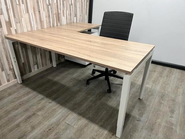 Q- line Hoekbureau (wit), Computers en Software, Laptoptafels, In hoogte verstelbaar, Ophalen of Verzenden