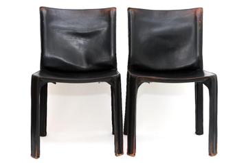 Chaises de salle à manger Cassina Cab, design Mario Bellini