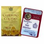 2 euro San Marino 2006 - Columbus (BU), Postzegels en Munten, Munten | Europa | Euromunten, 2 euro, Setje, San Marino, Ophalen of Verzenden