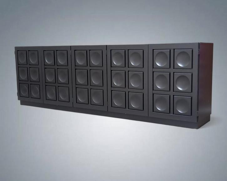 Buffet dressoir Dressoir Brutalist Frans Defour jaren 70, Verzamelen, Retro, Ophalen