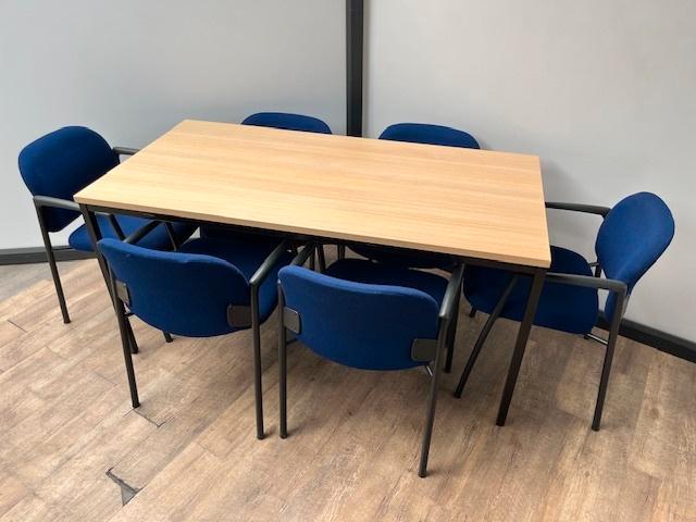 Kantine/vergadertafel – Licht eiken (160) - (7 stuks), Huis en Inrichting, Tafels | Kaptafels, Ophalen of Verzenden