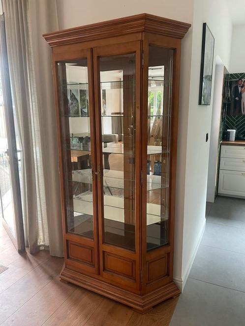 Vitrinekast, Huis en Inrichting, Kasten | Vitrinekasten, Kersenhout, Ophalen