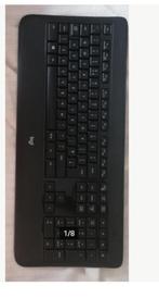 Logitech nieuw lichtgevend QWERTY-toetsenbord zonder dongle, Computers en Software, Toetsenborden, Nieuw, Ergonomisch, Draadloos