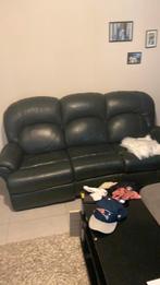 Lederen salon met relax, Huis en Inrichting, Ophalen, Gebruikt